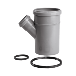 PP lefolyóág 110/63x45°-os /PVC/