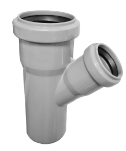 PP lefolyóág 50/40x45°-os /PVC/