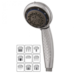 Zuhanyfej "SILVI" vízkőmentes 8 funciós krom