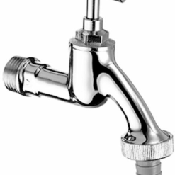 Kerticsap tömlővéges T. fogantyús króm 3/4”