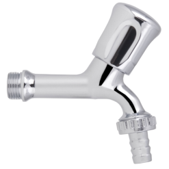 Kerticsap tömlővéges 1/2”  króm