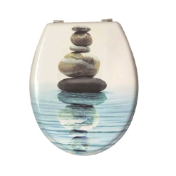 WC ülőke MDF képes /rozsdamentes zsanérral/