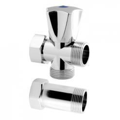 Mosógéptöltő csap mögé szerelhető /sarokszelep/