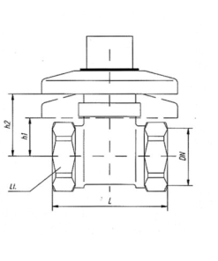 Alternative view of Csempeszelep 3/4" piros-kék