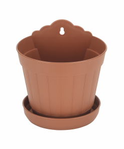 Kaspó fali alátéttel 15 cm /virágcserép/