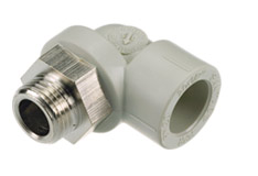 Sanitas 25/3/4"-os KM könyök /EKOPLASTIK PP-RCT/