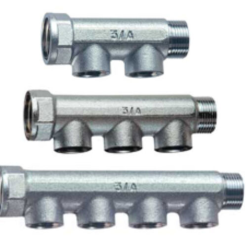 Osztó-gyüjtő 4 körös 1" sima EMMETI