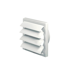 Szellőzőrács gravitációs 190x190 fehér 100-125-ös csonkkal