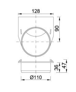 Alternative view of Kültéri folyoka bekötő elem 110mm