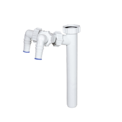 Bekötőcső pipás 32-es dupla mosógép csatlakozóval