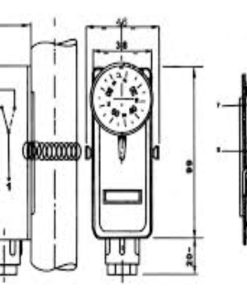 Alternative view of Csőtermosztát WPR-90GD kontakt érzékelős