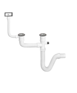 TEXO Flexibilis mosogató szifon 2med 40mm 5/4" leeresztővel+túlf.