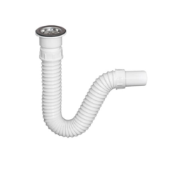 TEXO Flexibilis mosdó szifon 40mm leeresztő nélkül 5/4" /Jollyflex/