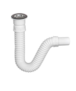 TEXO Flexibilis mosdó szifon 40mm leeresztő nélkül 6/4" /Jollyflex/