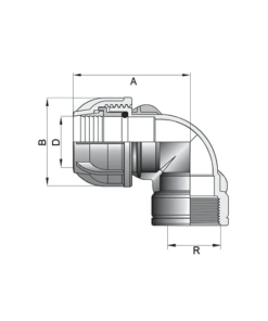 Alternative view of KPE könyök 32-1" BM