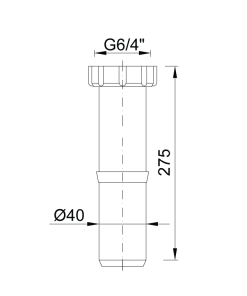 Alternative view of Bekötőcső 40-es /kötőcső/