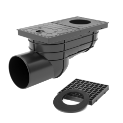 Kültéri víznyelő oldalkifolyású 110mm