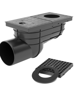 Kültéri víznyelő oldalkifolyású 110mm
