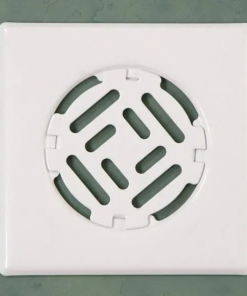 Padlóösszefolyó /Szuezrács/ 20x20 fehér színterezett