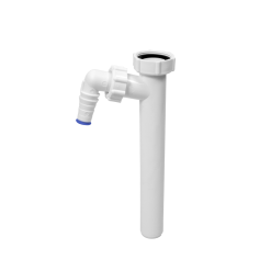 Bekötőcső pipás 40-es mosógép csatlakozóval