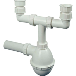 Mosogatószifon kétmedencés /Pécsi/