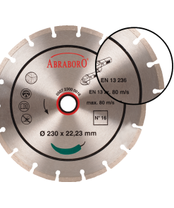 Gyémánt vágótárcsa 125x22mm-es szegmenses
