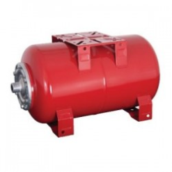 Tágulási tartály gumibetétes 50L fekvő