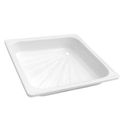 Zuhanytálca 90x90 fehér zom.