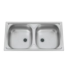 Mosogatótálca 2 medencés inox 780x440 DE-133
