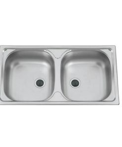 Mosogatótálca 2 medencés inox 780x440 DE-133