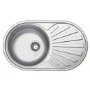 Mosogatótálca 1+cseppes kerek inox 780x480 DE-113