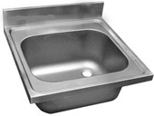 Mosogatótálca peremes 1 medencés inox 450x500 TEKA