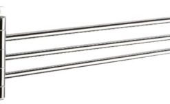 Törölközőtartó lengő 3 ágú króm