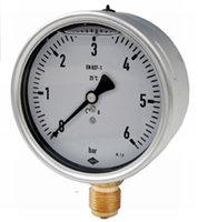 Manométer 1/4" 6 bár /nyomásmérő óra/