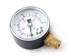 Manométer 1/4" 10 bár /nyomásmérő óra/
